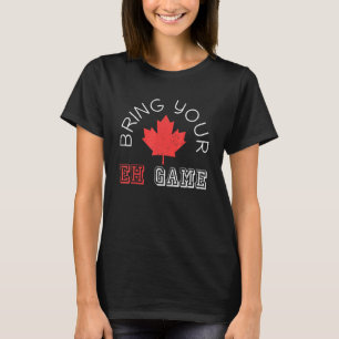 Camiseta Maple Leaf Canadian Pride Eh Game Canadá