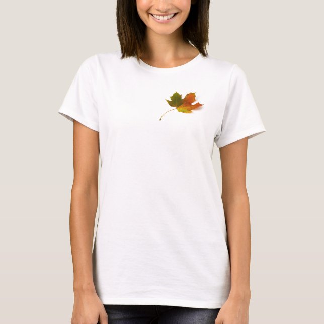 Camiseta Maple Leaf por Petr Kratochvil (Frente)
