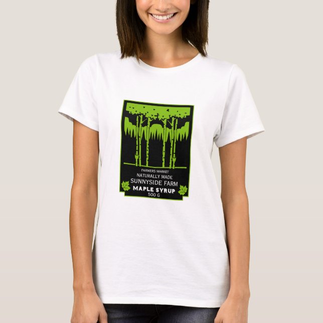 Camiseta Maple Syrup Farmers Market (Frente)