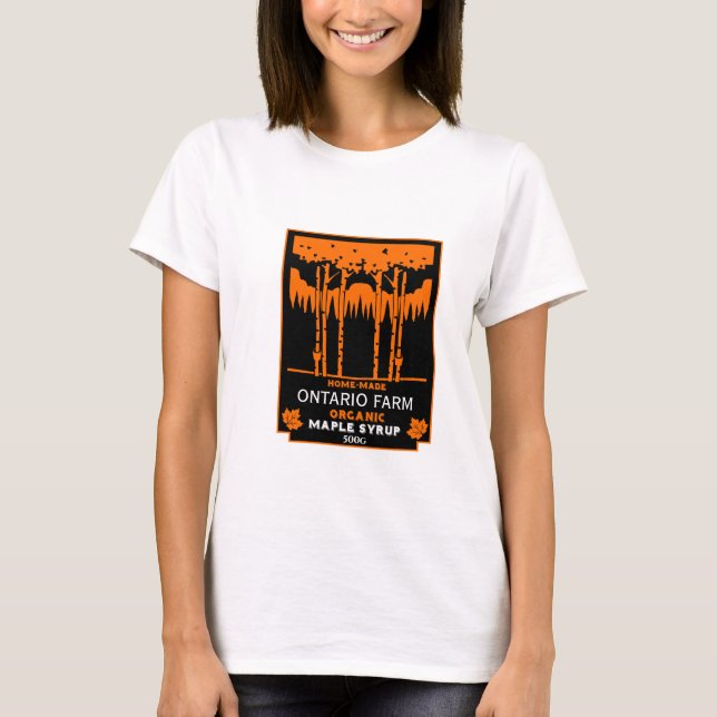 Camiseta Maple Syrup Farmers Market (Frente)