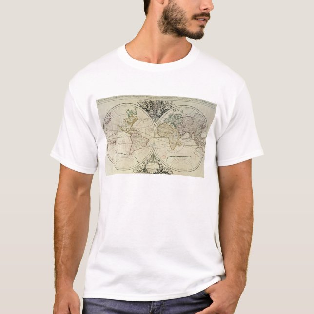 Camiseta Mappamonde Geo-Hidrográfico (Frente)