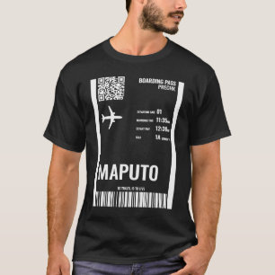 Camiseta Maputo: Bilhete de Passagem de Embarque