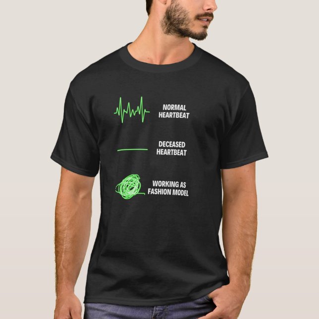 Camiseta Maquiagem de Modelo de Moda Profissional de Moda (Frente)