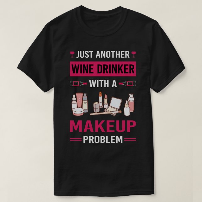 Camiseta Maquiagem do Bebê-Vinho (Frente do Design)