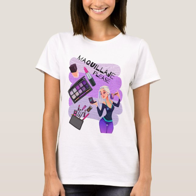 CAMISETA MAQUILLAJE POR FAVOR (Frente)