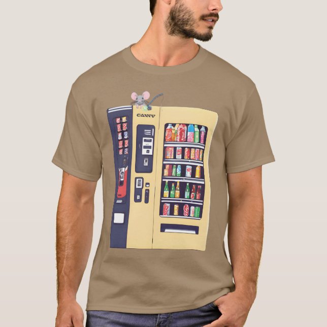 Camiseta Máquina automática japonesa com presente de amigui (Frente)