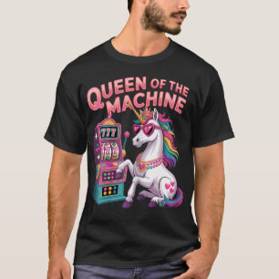 Camiseta Máquina Caça-Níqueis Fofa Rainha Cassino Jogos de