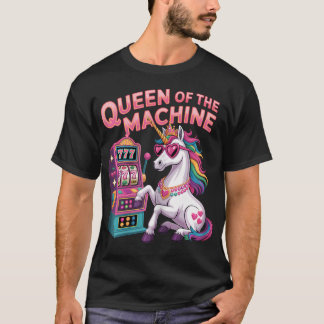 Camiseta Máquina Caça-Níqueis Fofa Rainha Cassino Jogos de