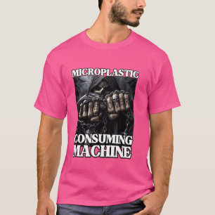 Camiseta Máquina Consumidora Microplástica Duro Engraçado S