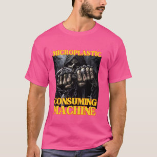 Camiseta Máquina Consumidora Microplástica Duro Engraçado S