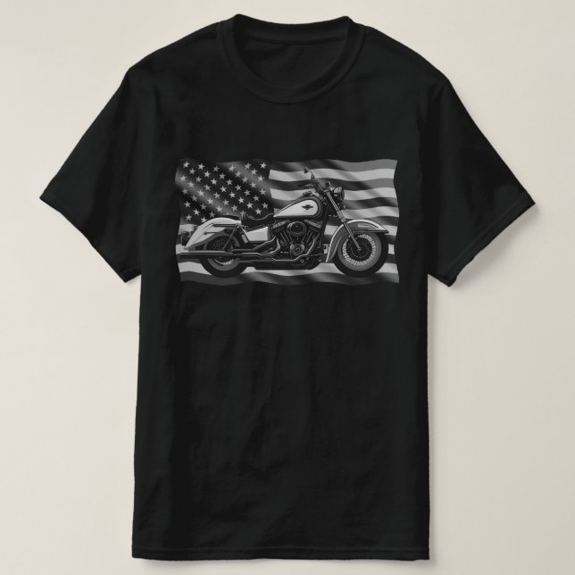 Camiseta Máquina da Liberdade Sobre Listras de Aço Poderoso (Frente do Design)