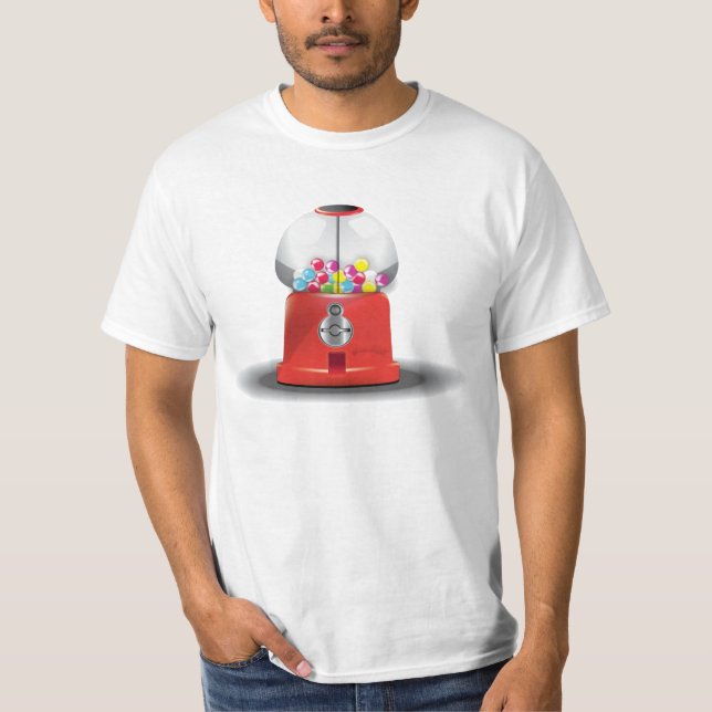 Camiseta Máquina de bala de gude de desenho animado (Frente)