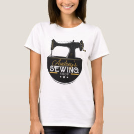 Camiseta Máquina de Costura Antiga ADICIONAR NOME Costureir