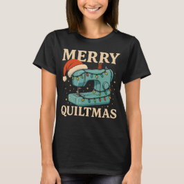 Camiseta Máquina de Costura Feliz Natal com Colcha 5