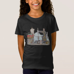 Camiseta Máquina de costura psta mão