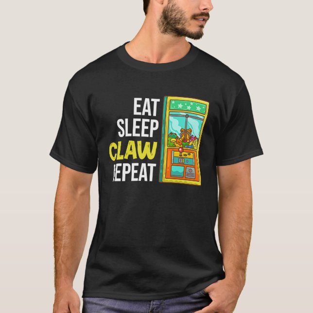 Camiseta Máquina de Crane de Pele de Claw Machine (Frente)