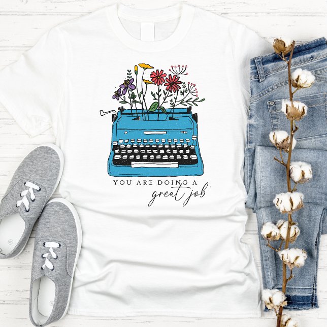 Camiseta Máquina de Digitalização de Flores Selvagens bonit (Criador carregado)