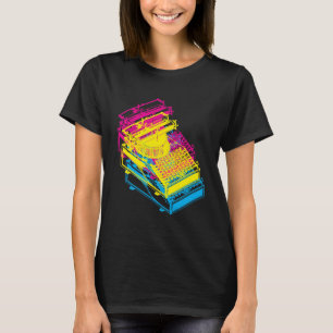 Camiseta Máquina de Escrever cmy Ilustração de Patente