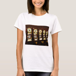 Camiseta Máquina de Jogo Caça-Níquel Dinheiro Las Vegas