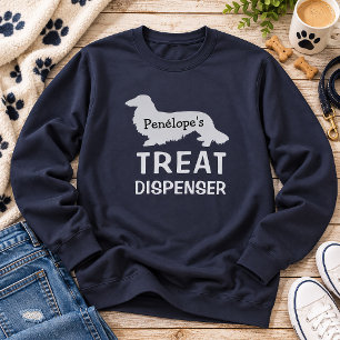 Camiseta Máquina de Lanche de Dachshund de Cabelo Comprido