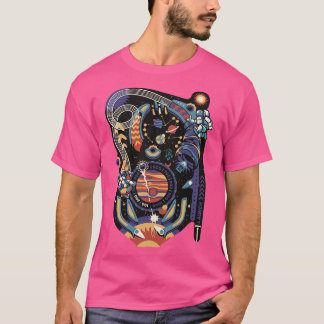 Camiseta Máquina de Luz Pinball Space por Tobe Fonseca