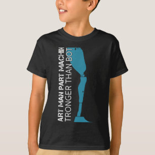 Camiseta Máquina De Peça De Peça Mais Forte Que A Amputação