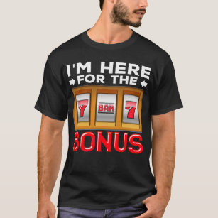 Camiseta Máquina de Slot Jogando Funny Casino Fan
