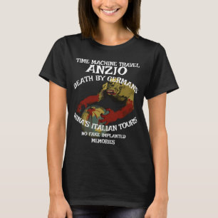 CAMISETA MÁQUINA DO TEMPO VIAGEM ANZIO MORTE ALEMANHA ROMA