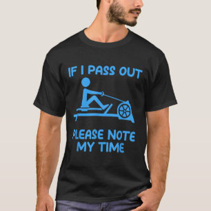 Camiseta Máquina Erg Fofa Exercício de Remo Ginásio Ergômet