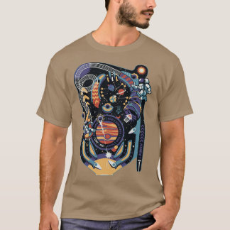 Camiseta Máquina Espacial de Pinball por Tobe Fonseca