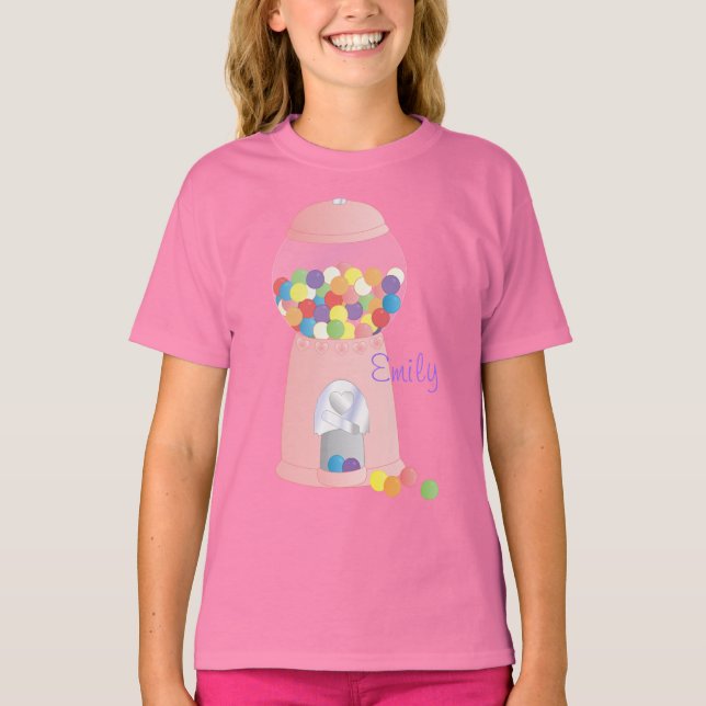 Camiseta Máquina Gumbal Rosa (Frente)