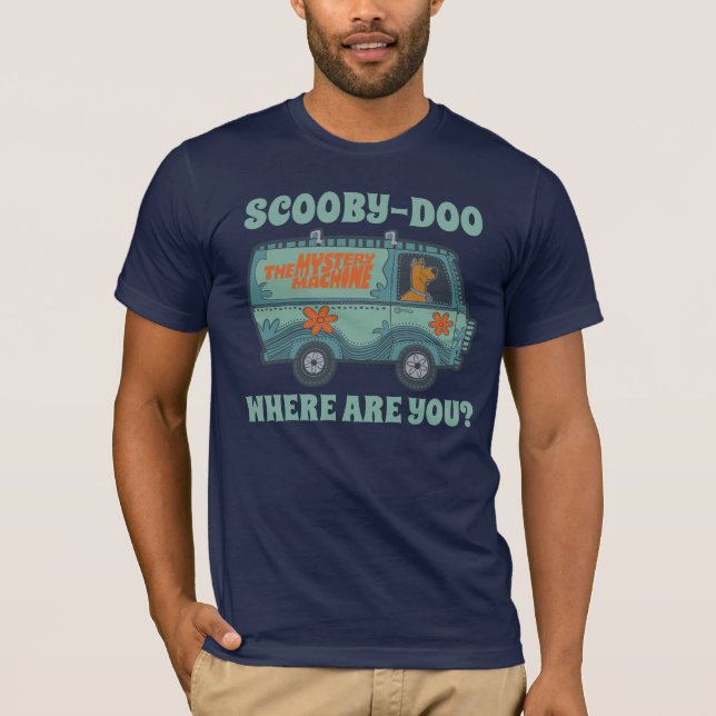 Camiseta Máquina Misteriosa Que Conduz A Scooby-Doo (Frente)