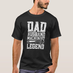 Camiseta Máquina Operadora de Máquina de Pai Mens Machinist