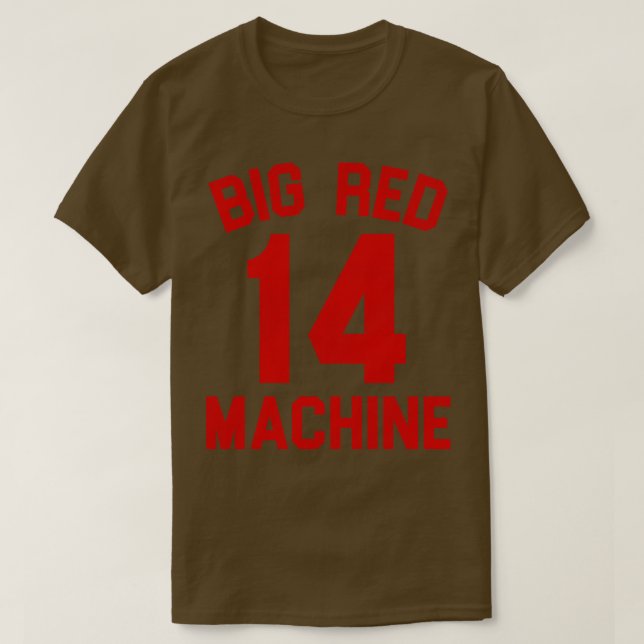 Camiseta Máquina Vermelha Grande (Frente do Design)