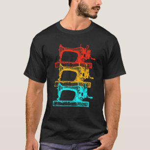 Camiseta Máquinas De Costura Coloridas, Semente De Semente