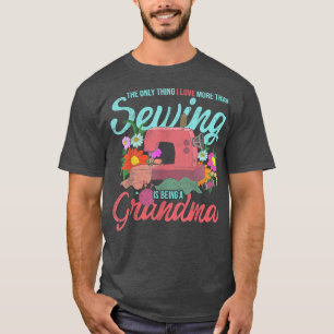 Camiseta Máquinas De Costurar Esgoto Aposentado Sêria Vovó
