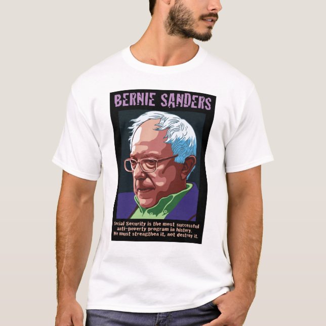 Camiseta Máquinas de lixar de Bernie (Frente)
