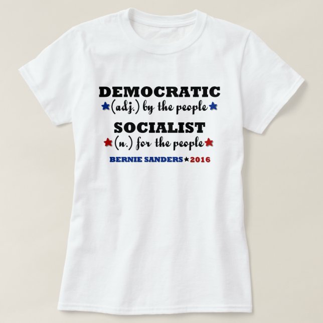 Camiseta Máquinas de lixar socialistas Democráticas de (Frente do Design)