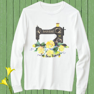 Camiseta Máquinas De Serrar Vintagem Floral Amarelo-Rico
