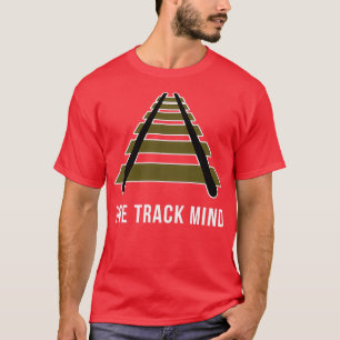Camiseta Maquinista de locomotiva do comboio numa via férre