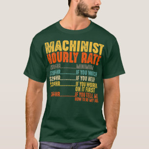 Camiseta Maquinista de Taxa Horária Oferta Mão-de-Obra Mecâ