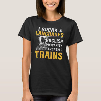 Camiseta Maquinista de Trem a Vapor Observando Locomotiva A