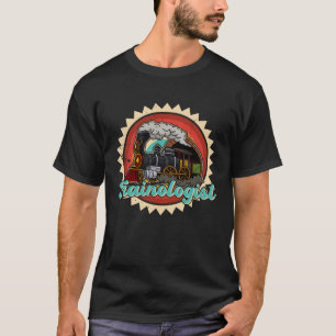 Camiseta Maquinista ferroviário Modelo de estação Trabalhad