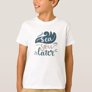 Camiseta Mar Até Mais Tarde Oceano Onda Mar