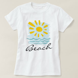 Camiseta Mar de praia e sol