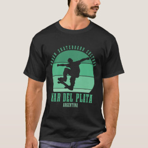 Camiseta Mar Del Plata Argentina Skatista Urna Skateboar