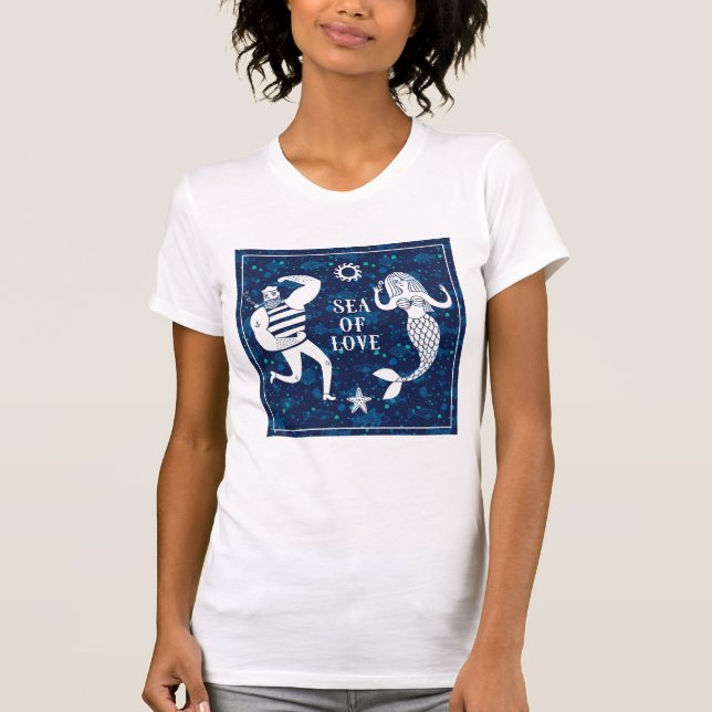Camiseta Mar do poster do amor (Frente)