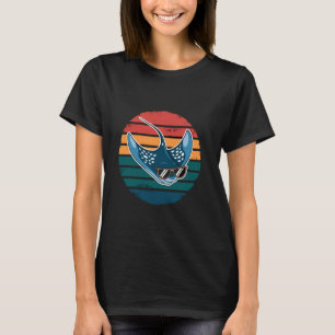 Camiseta Mar Oceano Retro Stingray Animal Vintage Raia Mant