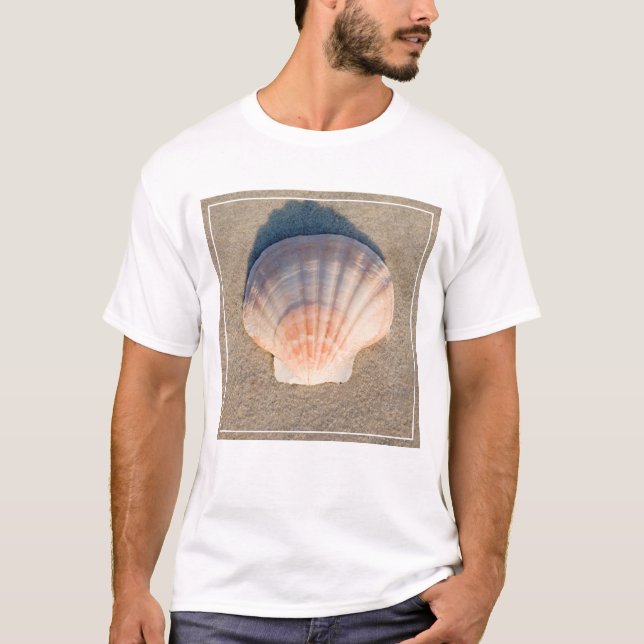 Camiseta Mar Shell que coloca no Sandy Beach (Frente)