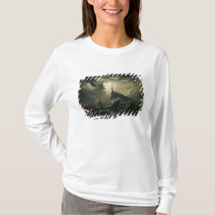 Camiseta Mar tormentoso com farol
